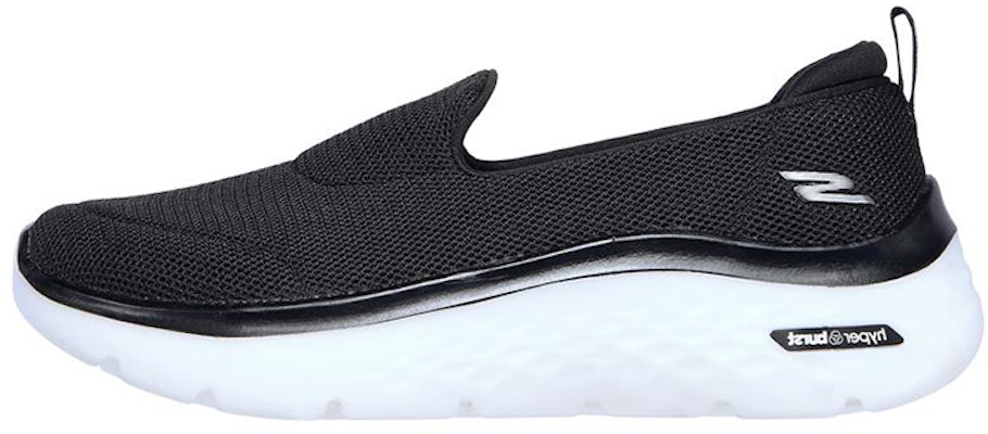 (Women) Skechers Go Walk Hyper Burst Slip-On 'Black White' 124580-BKW Buy (Women) Skechers Go Walk Hyper Burst Slip-On 'Black White' 124580-BKW