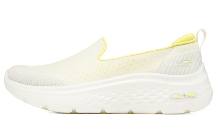 (Women) Skechers Go Walk Hyper Burst Slip-On 'White Yellow' 124577-WYL