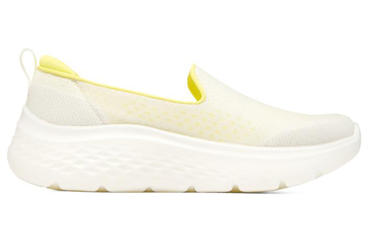 Order (Women) Skechers Go Walk Hyper Burst Slip-On 'White Yellow' 124577-WYL