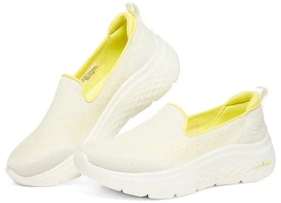 (Women) Skechers Go Walk Hyper Burst Slip-On 'White Yellow' 124577-WYL Lookbook (Women) Skechers Go Walk Hyper Burst Slip-On 'White Yellow' 124577-WYL