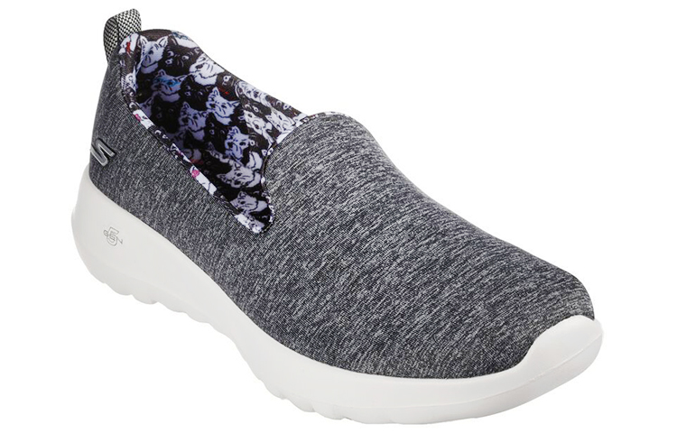 Lookbook (W) "Skechers Go Walk Joy 'Bella Yorkie Negro Gris'" 124715-BKW