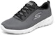 (W) Skechers Go Walk Joy Hitam/Kelabu 15712-BKW