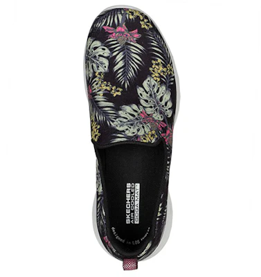 (Women) Skechers Go Walk Joy 'Black Multi' 124711-BKMT Shop (Women) Skechers Go Walk Joy 'Black Multi' 124711-BKMT