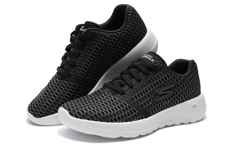 Lookbook (W) 斯凯奇Go Walk Joy黑白色一脚蹬鞋 15606-BKW