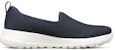 (W) Skechers Go Walk Joy Slip-On Kasut Biru Gelap 'Navy Blue White' 124186-NVW