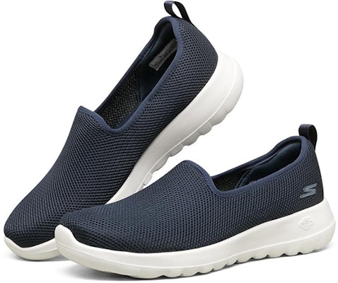 (Women) Skechers Go Walk Joy Slip-on Shoes Dark-Blue 'Navy Blue White' 124186-NVW Lookbook (Women) Skechers Go Walk Joy Slip-on Shoes Dark-Blue 'Navy Blue White' 124186-NVW