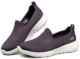 Lookbook Skechers Go Walk Joy 運動休閒懶人鞋 女款 深紫色