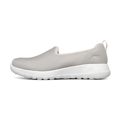 (W) Skechers Go Walk Joy Slip-On Shoes Gray/Chestnut
