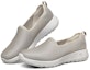 Lookbook (W) Skechers Go Walk Joy Kasut Slip-On Kelabu/Chestnut 124186-TPE