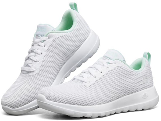 Skechers Go Walk Joy 女鞋 白綠 Lookbook Skechers Go Walk Joy 女鞋 白綠