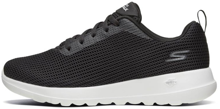 women-skechers-go-walk-joy-black-white-15641-bkw