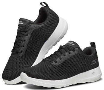 (W) Skechers Go Walk Joy Hitam Putih 15641-BKW Lookbook (W) Skechers Go Walk Joy Hitam Putih 15641-BKW