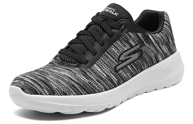 Lookbook (W) Skechers Go Walk Joy Lage Schoen Zwart/Wit 15614-BKGY