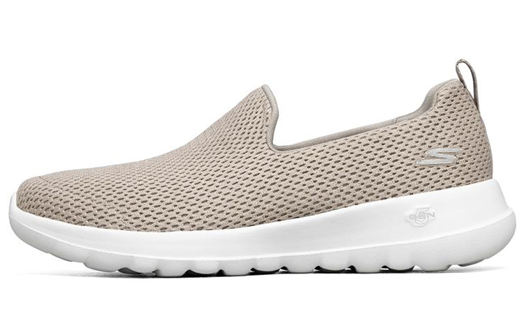 (Women) Skechers Go Walk Joy Low-Top Slip-on Shoes Beige 'Graybrown Gold' 124090-TPGD