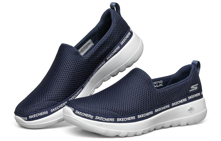 Lookbook (W) Skechers Go Walk Joy Mocassins Femme Bleus/Blancs Confortables 124096-NVW