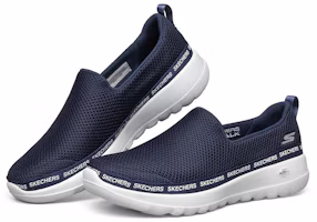 Lookbook Skechers Go Walk Joy 簡約舒適 低幫運動休閒鞋 女款 藍白
