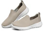 Lookbook (Women) Skechers Go Walk Joy Low-Top Slip-on Shoes Beige 'Graybrown Gold' 124090-TPGD