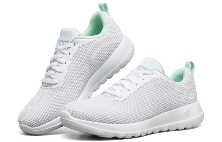 Lookbook (W) Skechers Go Walk Joy Hardloopschoenen Wit/Groen 15641-WMT