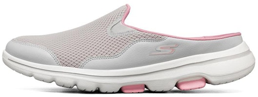 (Women) Skechers GO WALK Lazy shoes Prey 'Gray Red' 124023-LGPK (Women) Skechers GO WALK Lazy shoes Prey 'Gray Red' 124023-LGPK