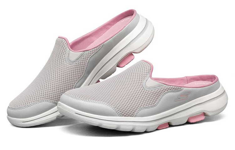 Lookbook (W) Skechers GO WALK Lazy schoenen Prooi ''Grijs Rood'' 124023-LGPK