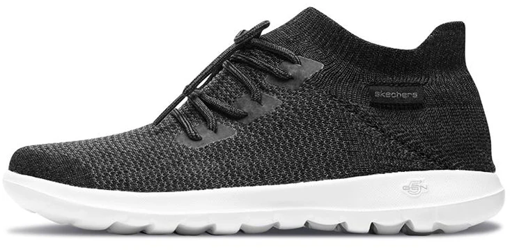 women-skechers-go-walk-lite-black-white-15375-bkw