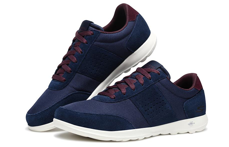 Lookbook (Women) Skechers Go Walk Lite 'Blue Red' 15464-NVRD