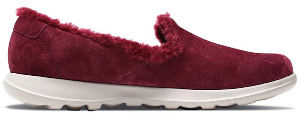 (W) Skechers Go Walk Lite 'Burgundy Fleece' Sepatu Jalan Fleece Merah Maroon 15364-BURG Order (W) Skechers Go Walk Lite 'Burgundy Fleece' Sepatu Jalan Fleece Merah Maroon 15364-BURG