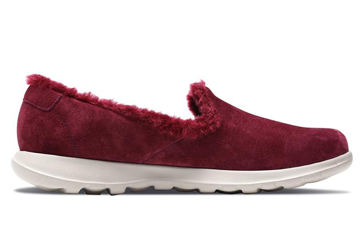 Order (Women) Skechers Go Walk Lite 'Burgundy Fleece' 15364-BURG