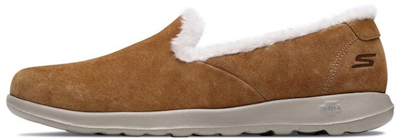(Women) Skechers Go Walk Lite 'Chestnut Fleece-Lined Slip-On' 15364-CSNT (Women) Skechers Go Walk Lite 'Chestnut Fleece-Lined Slip-On' 15364-CSNT