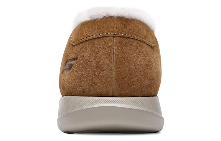 Shop (Women) Skechers Go Walk Lite 'Chestnut Fleece-Lined Slip-On' 15364-CSNT