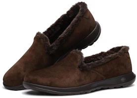 Lookbook (W) Skechers Go Walk Lite 'Chocolate Plush Slip-On' Sepatu Santai Wanita 15364-CHOC