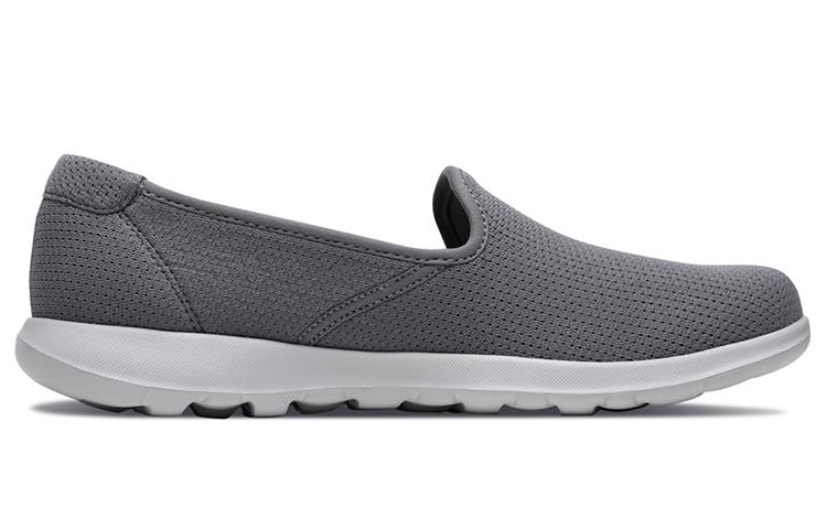 Order (Women) Skechers Go Walk Lite 'Grey Slip-On' 15378-GRY