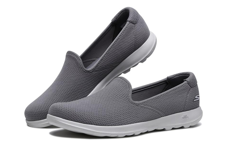 Lookbook (Women) Skechers Go Walk Lite 'Grey Slip-On' 15378-GRY