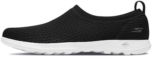 (Women) Skechers Go Walk Lite Slip-On 'Black and White' 15384-BKW (Women) Skechers Go Walk Lite Slip-On 'Black and White' 15384-BKW
