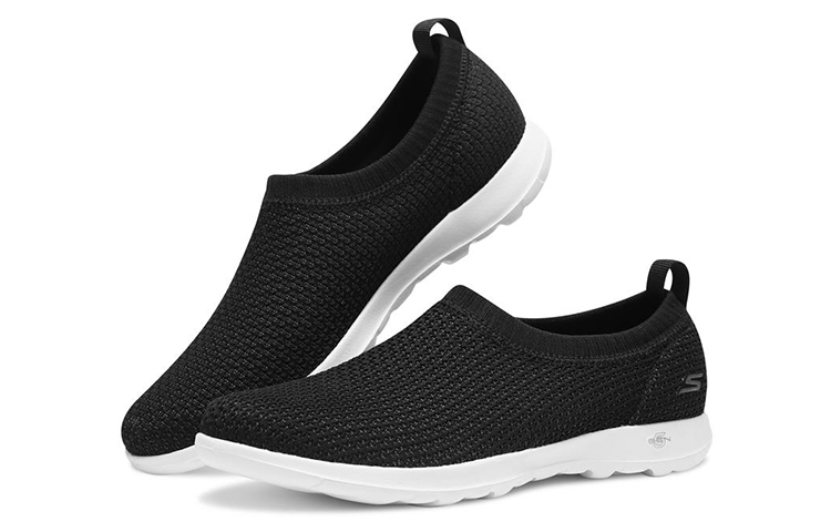 Lookbook (W) Skechers Go Walk Lite Slip-On ''Nero e Bianco'' 15384-BKW