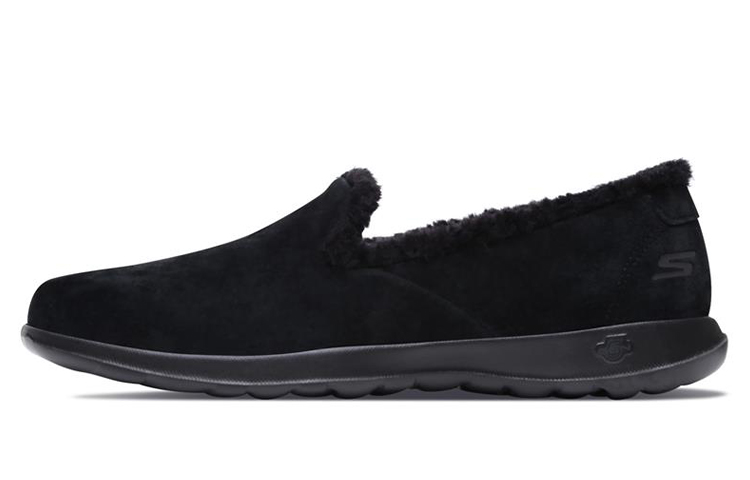 Buy Skechers Go Walk Lite 運動休閒一腳蹬 女款 黑色 加絨