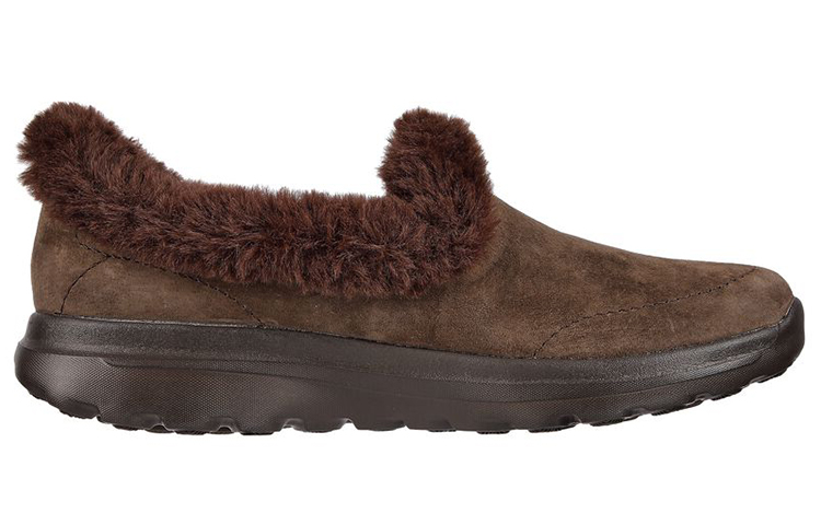 Order (Women) Skechers Go Walk Lounge-Refresh 'Chocolate Fleece Lined' 175050-CHOC