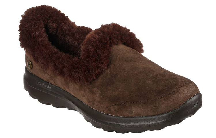 Lookbook (Women) Skechers Go Walk Lounge-Refresh 'Chocolate Fleece Lined' 175050-CHOC