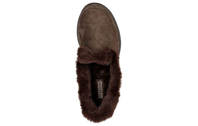 Shop (Women) Skechers Go Walk Lounge-Refresh 'Chocolate Fleece Lined' 175050-CHOC