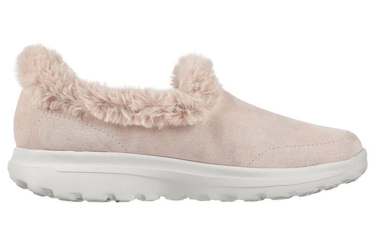 Order (Women) Skechers Go Walk Lounge-Refresh 'Light Pink Fleece-Lined' 175050-NAT