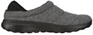 (Women) Skechers Go Walk Lounge 'At Ease Black Grey Fleece' 175031-BKGY