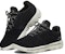 (W) Skechers Go Walk Rendah Hitam/Putih 15728-BLK