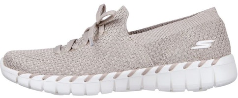 (Women) Skechers Go Walk Low 'Comfort Casual Grey-Tan' 124731-TPE (Women) Skechers Go Walk Low 'Comfort Casual Grey-Tan' 124731-TPE