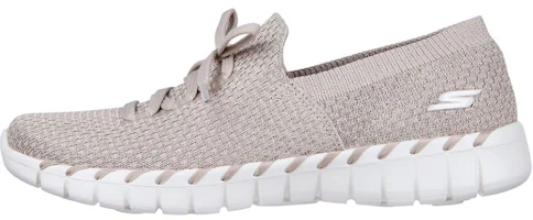(Women) Skechers Go Walk Low 'Comfort Casual Grey-Tan' 124731-TPE (Women) Skechers Go Walk Low 'Comfort Casual Grey-Tan' 124731-TPE