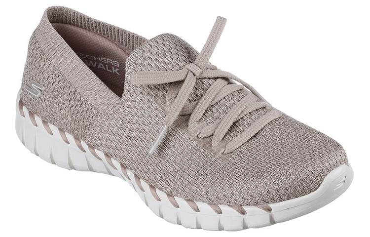 Lookbook (Women) Skechers Go Walk Low 'Comfort Casual Grey-Tan' 124731-TPE