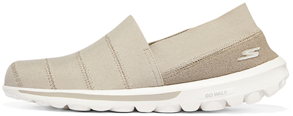 (Women) Skechers Go Walk Low 'Grey Brown' 124463-TPE Buy (Women) Skechers Go Walk Low 'Grey Brown' 124463-TPE