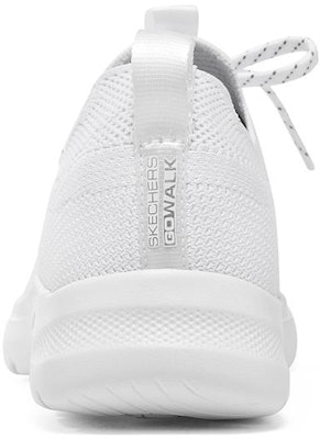 (Women) Skechers Go Walk Radiant Summer 'White Silver' 124620-WSL Shop (Women) Skechers Go Walk Radiant Summer 'White Silver' 124620-WSL