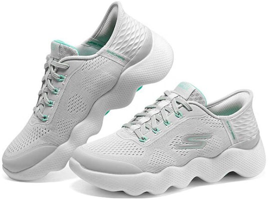 (W) 斯凯奇 GO WALK 按摩休闲鞋 '灰蓝' 124916-GYAQ Shop (W) 斯凯奇 GO WALK 按摩休闲鞋 '灰蓝' 124916-GYAQ