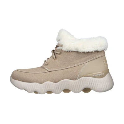 (W) Skechers Go Walk Massage Fit Boot 'Bountiful Brown'