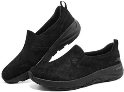 Skechers GO WALK 戶外 耐磨防滑輕便 低筒 運動休閒鞋 女款 全黑色 Lookbook Skechers GO WALK 戶外 耐磨防滑輕便 低筒 運動休閒鞋 女款 全黑色